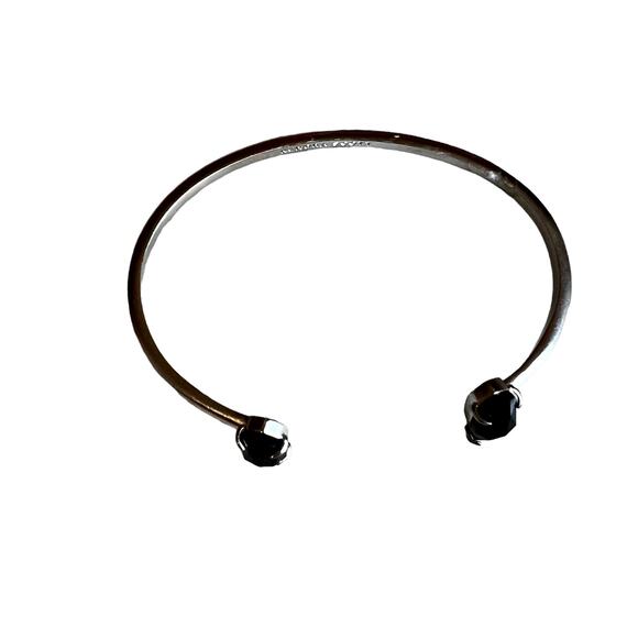 Kendra Scott Edie cuff bracelet silver black - Picture 2 of 9